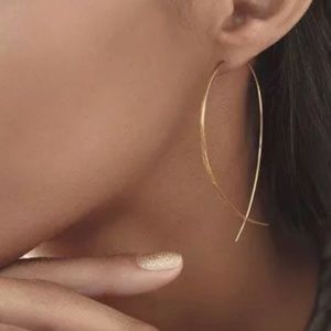 🌙 Thin open hoop earrings 🌙